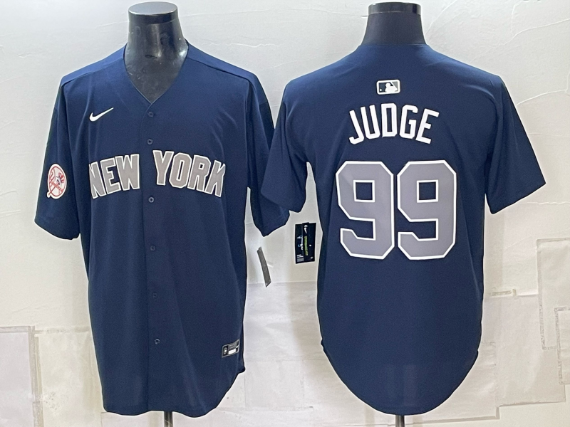 Men 2026 New York Yankees #99 Judge blue Nike MLB Jersey 0918002->->